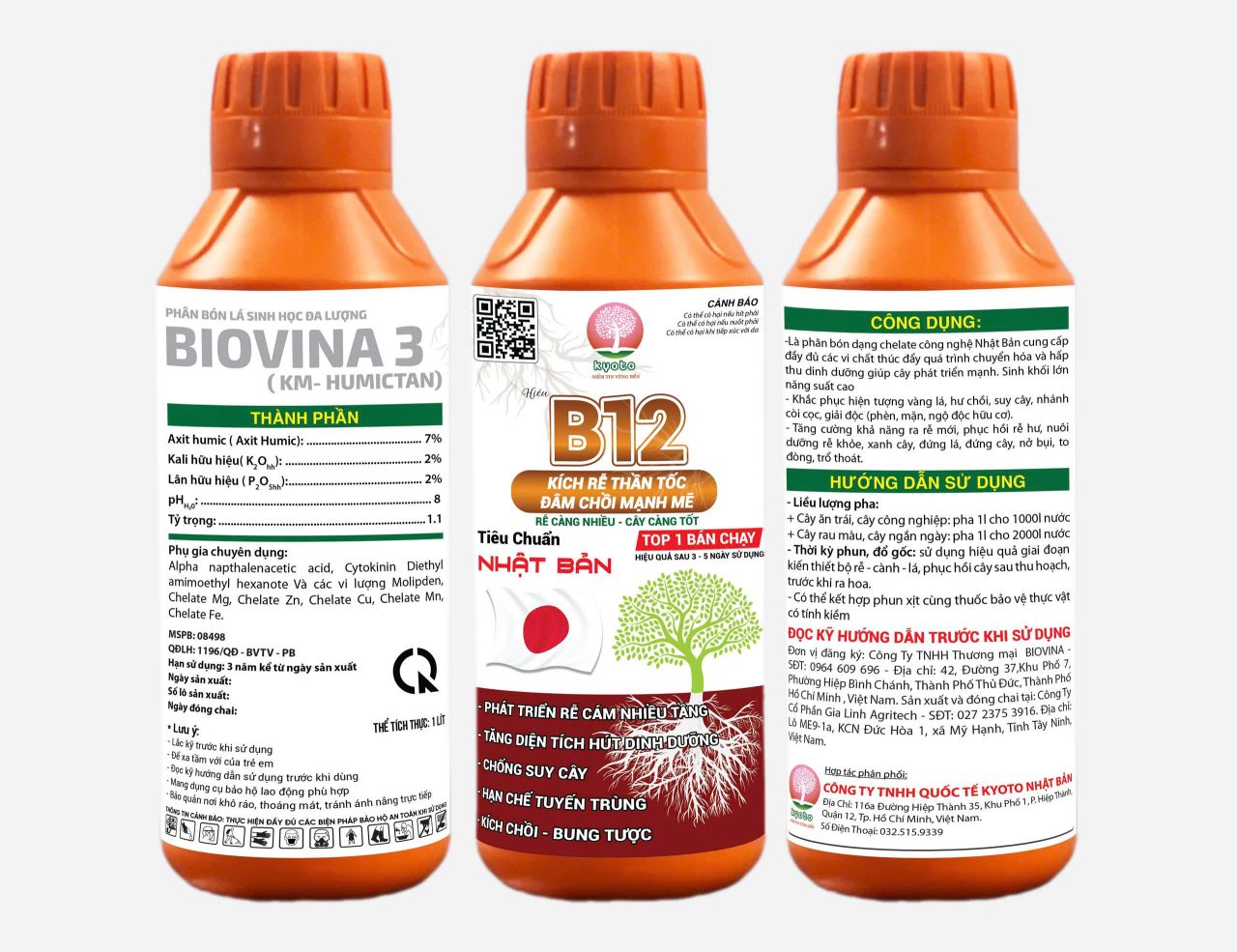 Bao bì 3 mặt chính hãng Can B12 1 Lít
